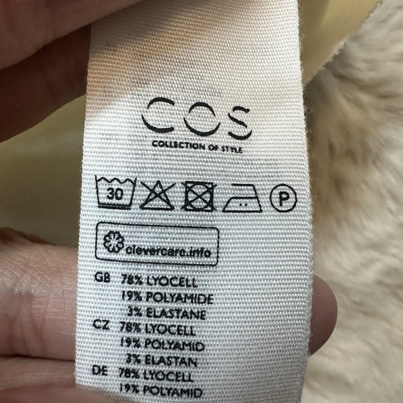 COS Off-White Long Sleeve Blouse Top EU XS / US 0/2 Women's Pre  Owned - Picture 9 of 11